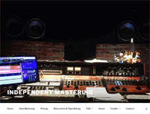 Tablet Screenshot of independentmastering.com